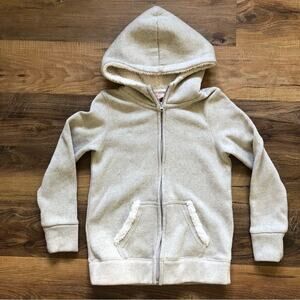 Faded Glory Girls’ Hoody Sherpa Sweater Zip Size M
